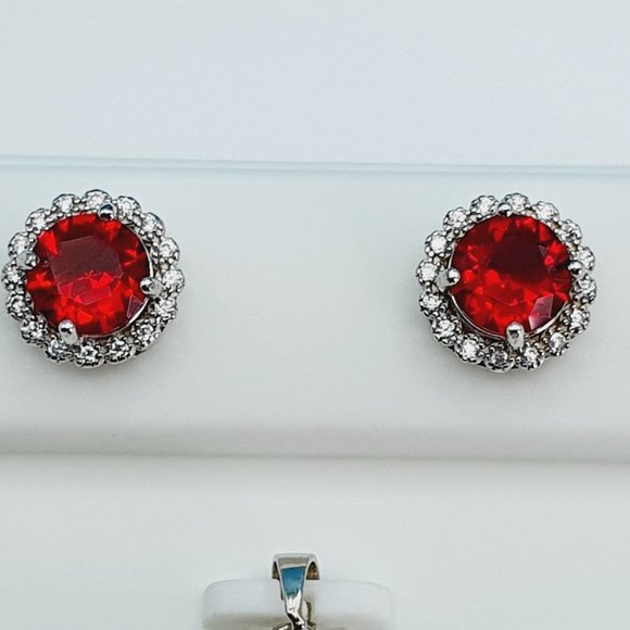 "925 Sterling Silver Cubic Zircon Jewelry Set, UU1P7A7049 - Picture 8 of 10